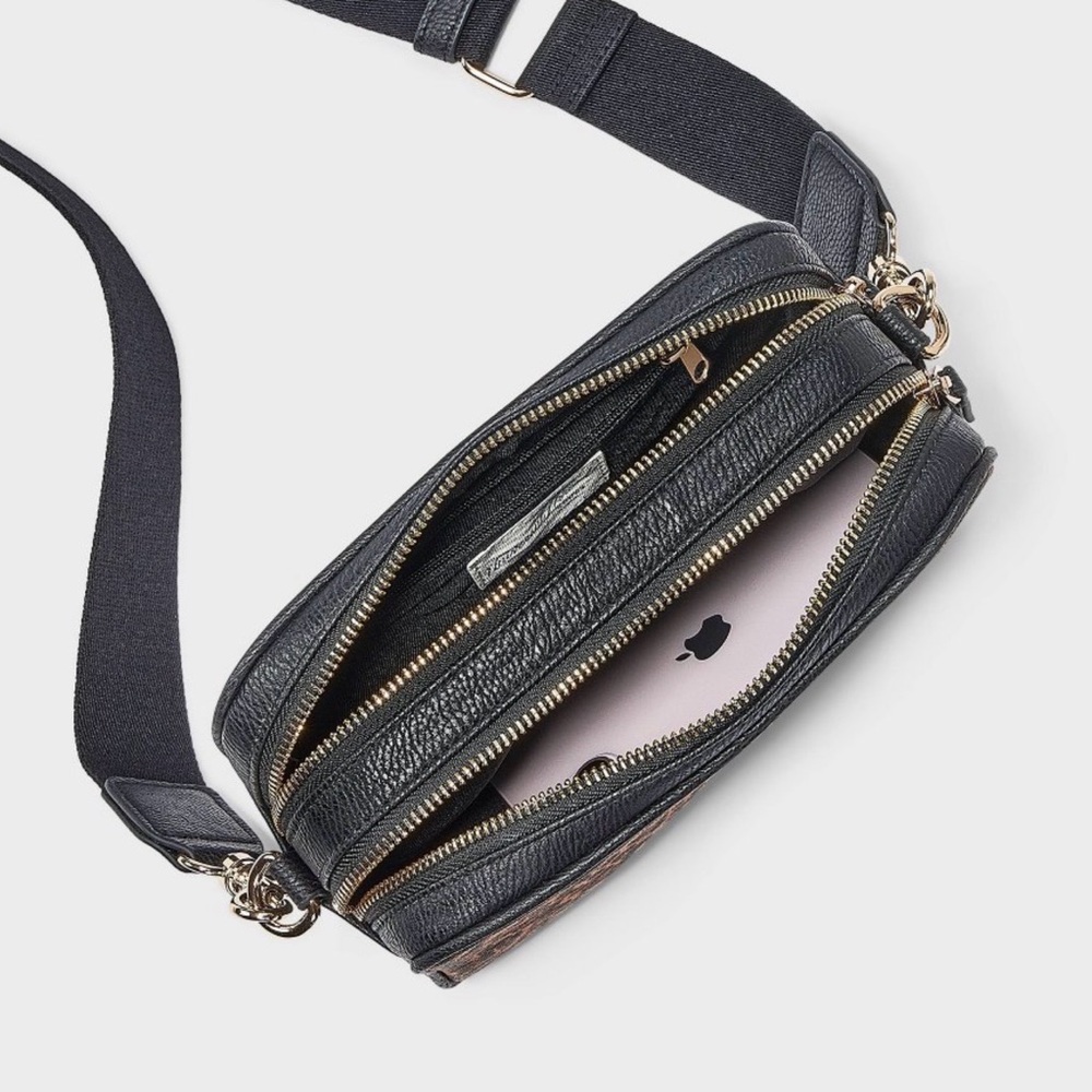 Universal Thread Double-Zip Camera Leopard Print … - image 3